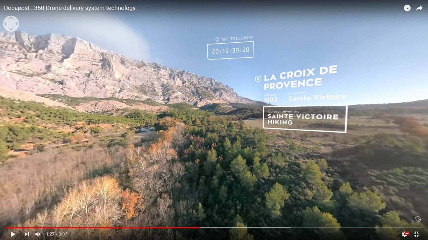 Docapost : 360 Drone delivery system technology. 2017