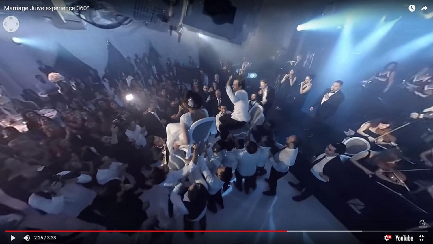 Documentation 360° film of Jewish wedding, Paris - 2015