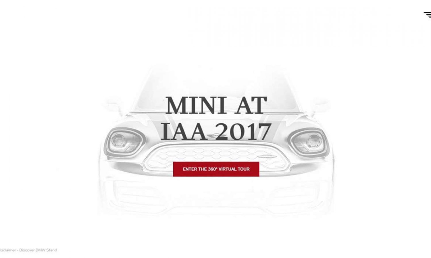 MINI stand at IAA car show international exhibition, Frankfurt -2017
