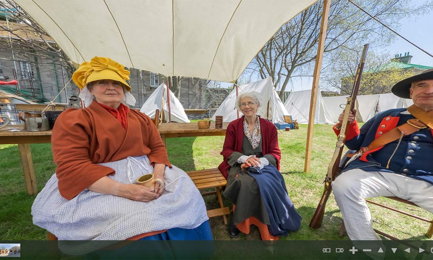 War Reproduction time machine, Quebec, Canada - 2016