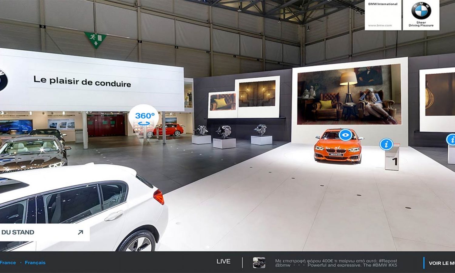 BMW stand at the Geneva international car exhibition, Switzerland – 2015