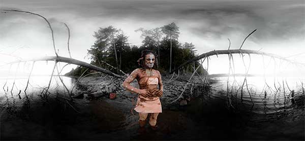 Daniely Francisque dans une performance du film VR Ladjablès